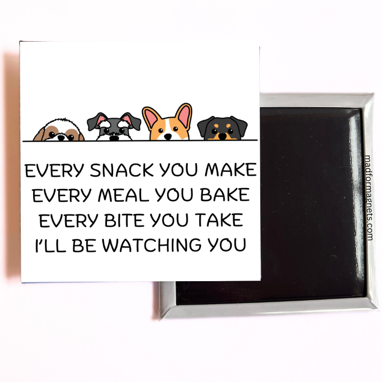 I'll Be Watching You pet lovers magnet backsides