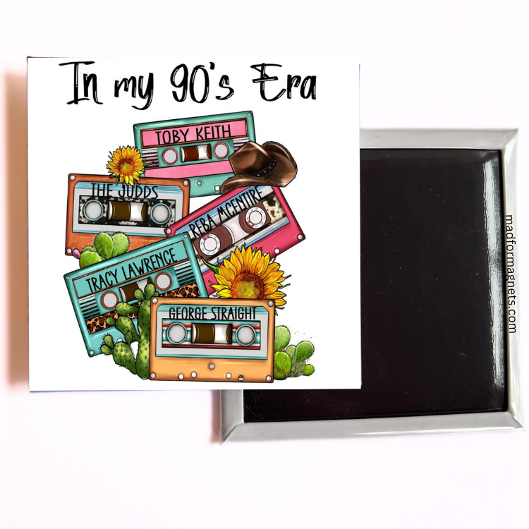 In My 90s Era fridge magnet