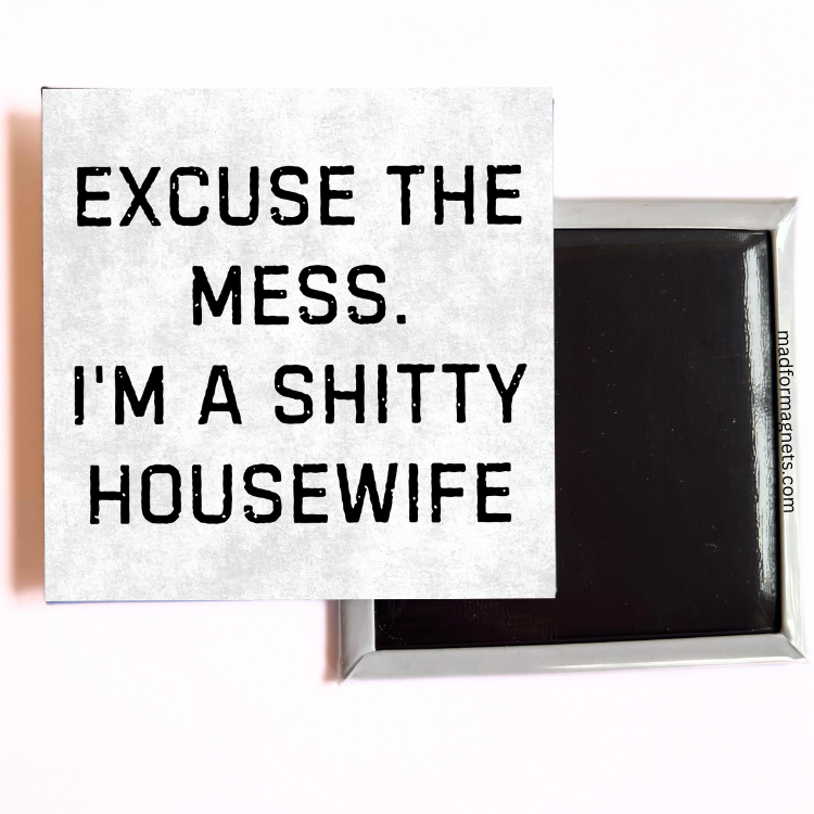 excuse the mess. I’m a shitty housewife magnet both sides