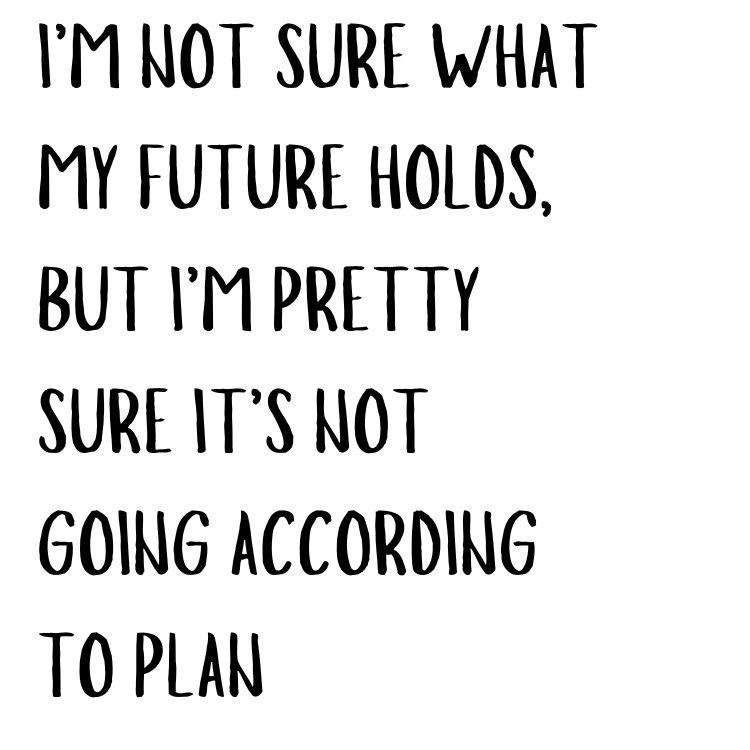 I'm Not Sure What My Future Holds fridge magnet 