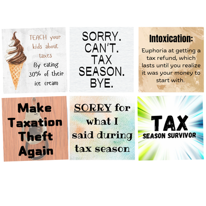 Funny Tax Season Magnets