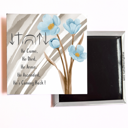 Jesus came and died for us both sides 