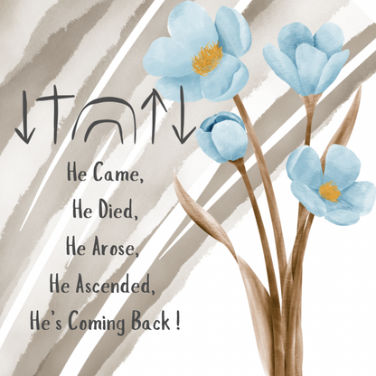 Jesus came and died for us quote design