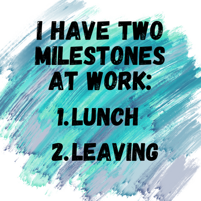 Lunch and Leaving picture magnet front view