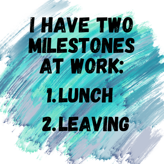 Lunch and Leaving picture magnet front view