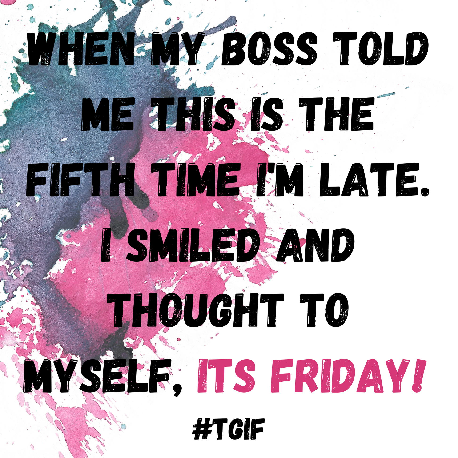 TGIF Picture magnet front view