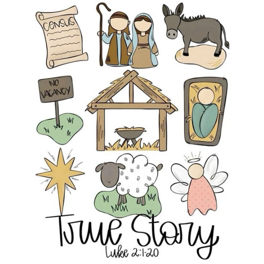 True Story - Luke 2:1:20 picture magnet