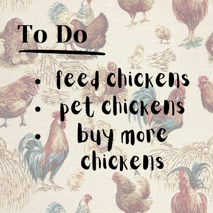 chickens to do list fridge magnet