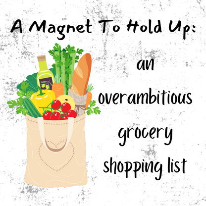 grocery shopping list magnet