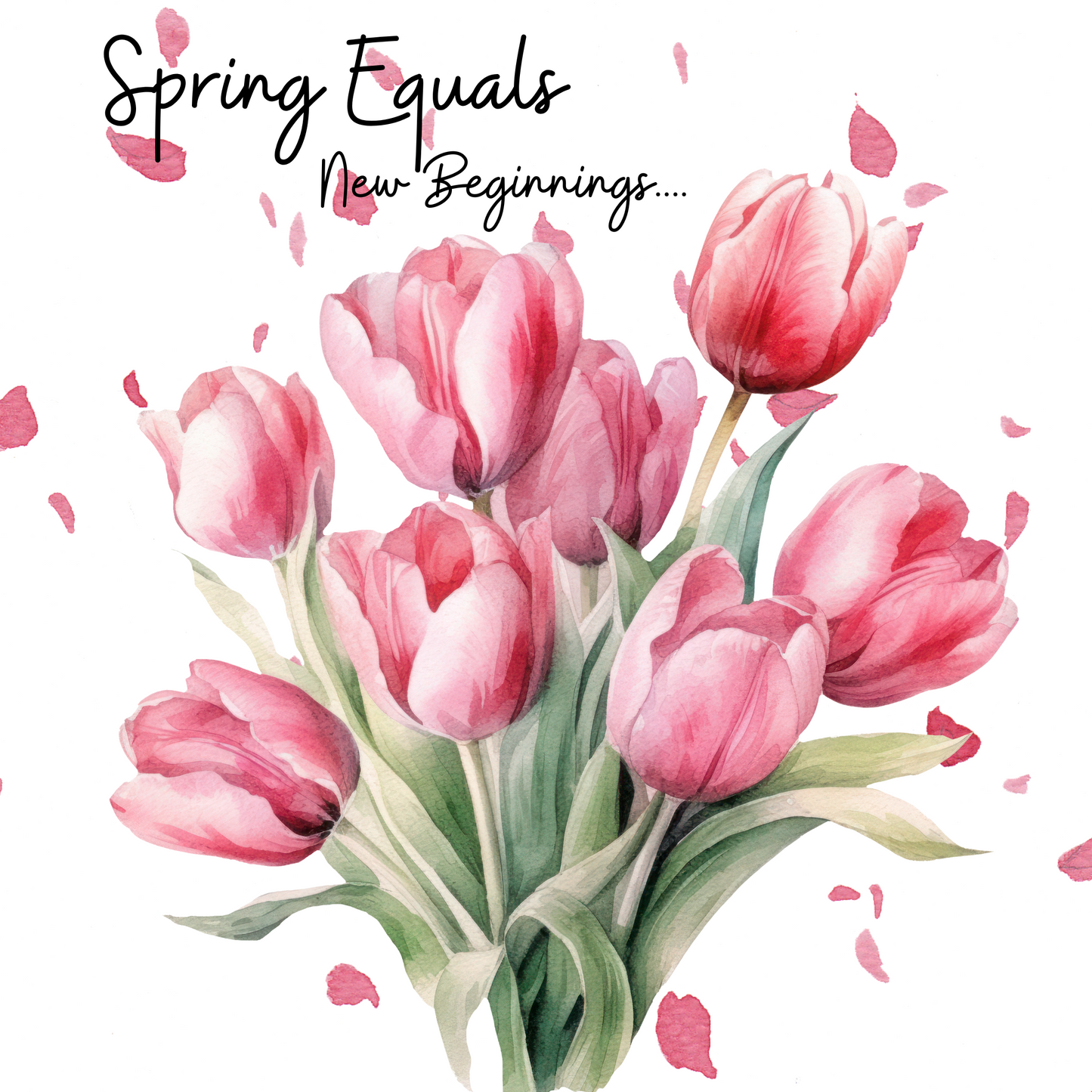 spring tulips picture magnet